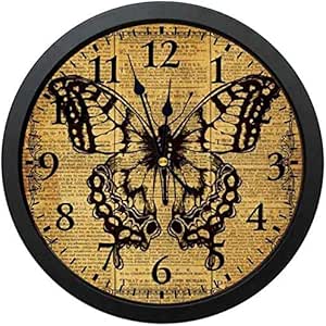 Reloj de Pared de 10 Pulgadas fácil de Leer, Dibujo de simetría de