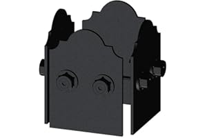 Ozco Building Products 56690 Laredo Sunset 6x6 Faux Post Base Plates (1 per Pack),Black