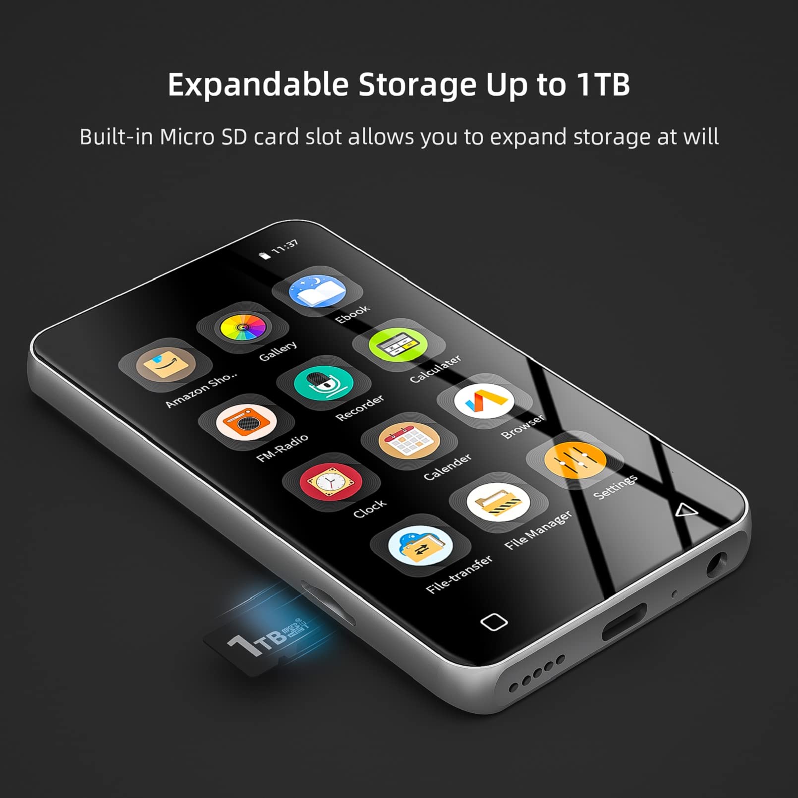 MP3 Player with Bluetooth and WiFi, 4