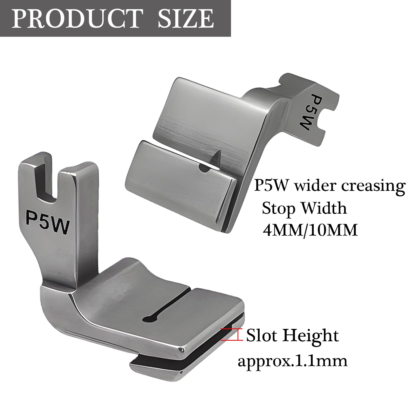 3PCS Gathering Pleated/Shirring Presser Foot #P5 P50 P5W for Industrial Sewing Machine JUKI Brother