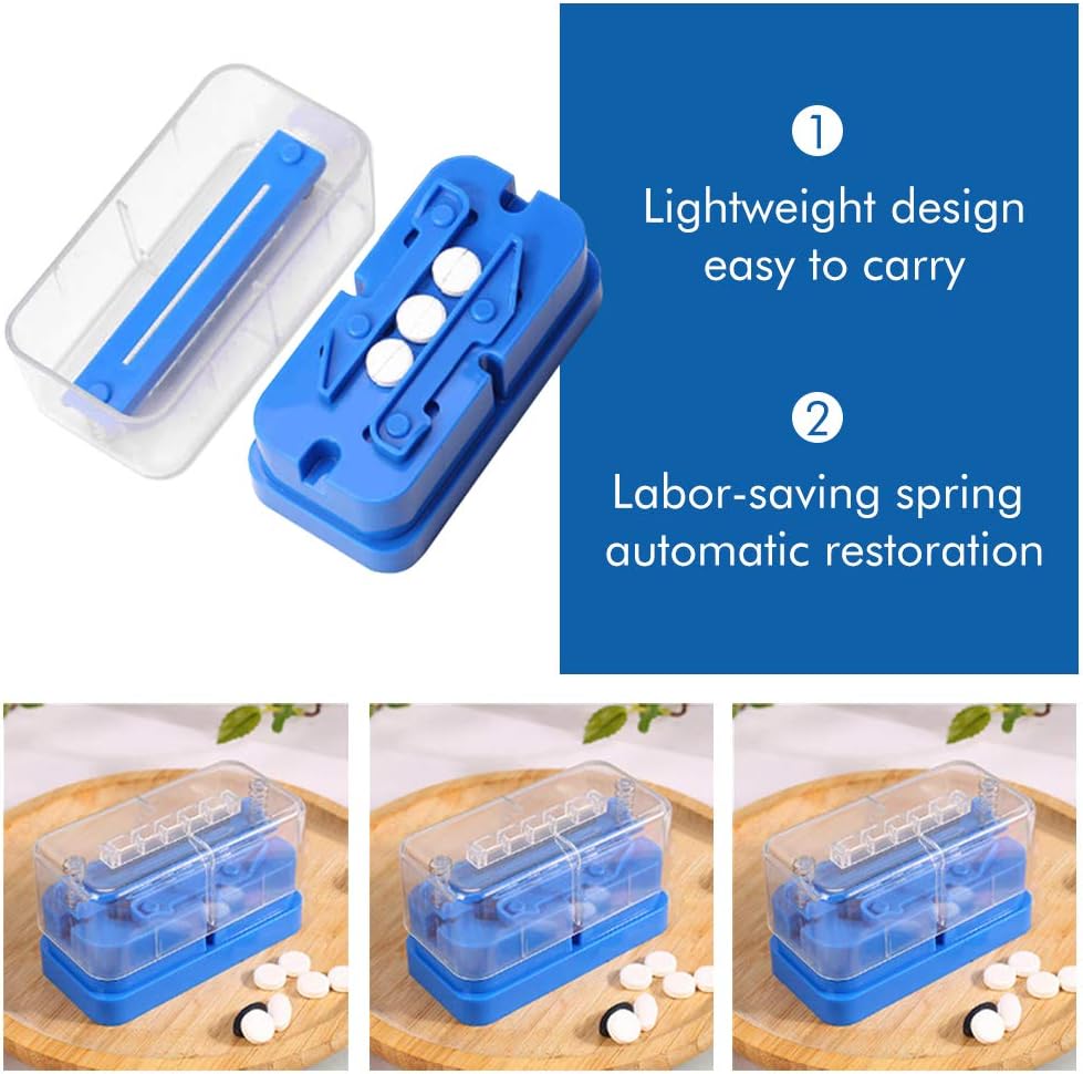 Diamerd Multiple Pill Cutter Crusher Splitter for Small or Large Big Pills 1/4 Round or Oblong Pills: Health & Personal Care
