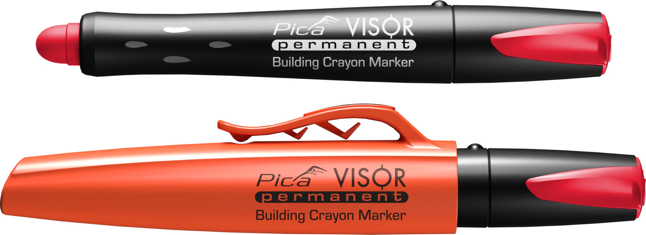 Pica Visor Permanent Refillable Longlife Industrial Marker Red 990/40