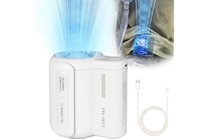 ONRSV Portable Waist Fan, Cool Clip Fan Under Shirt Fan, Portable Waist Clip Fan, Handheld Mini Cooling Fan, Powerful Personal Portable Fan, Wearable Personal Outdoor fan for Outdoor Activities (White)