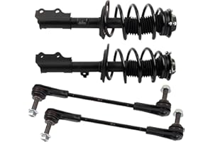 TRQ Front Suspension Kit Complete Strut & Coil Spring Assembly Sway Bar Stabilizer Link Compatible with 2018-2022 Buick Enclave Chevrolet Traverse