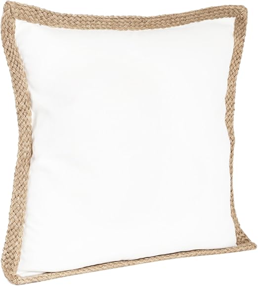 Amazon Com Saro Lifestyle 24139 W20s Square Solid Jute Braided