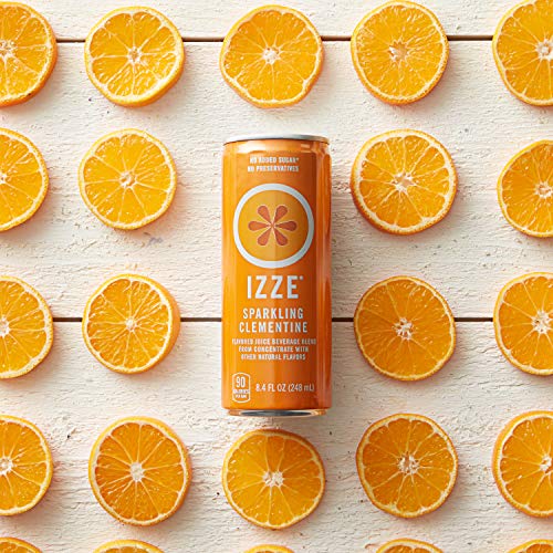 IZZE Sparkling Juice, 4 Flavor Sunset Variety Pack, 8.4 Fl Oz (24 Count