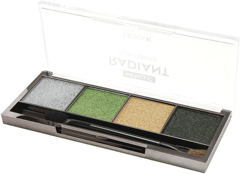 Nicka K Metallic Radiant Eye Shadow Palette - Jupiter, Full Size (NKNRE02)