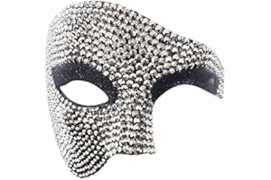Seglorwy Masquerade Mask for Men Vintage Venetian Mardi Gras Halloween Christmas Party Masks(New Phantom of the Opera)