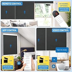 Motorized Blinds with Remote, [Free Solar