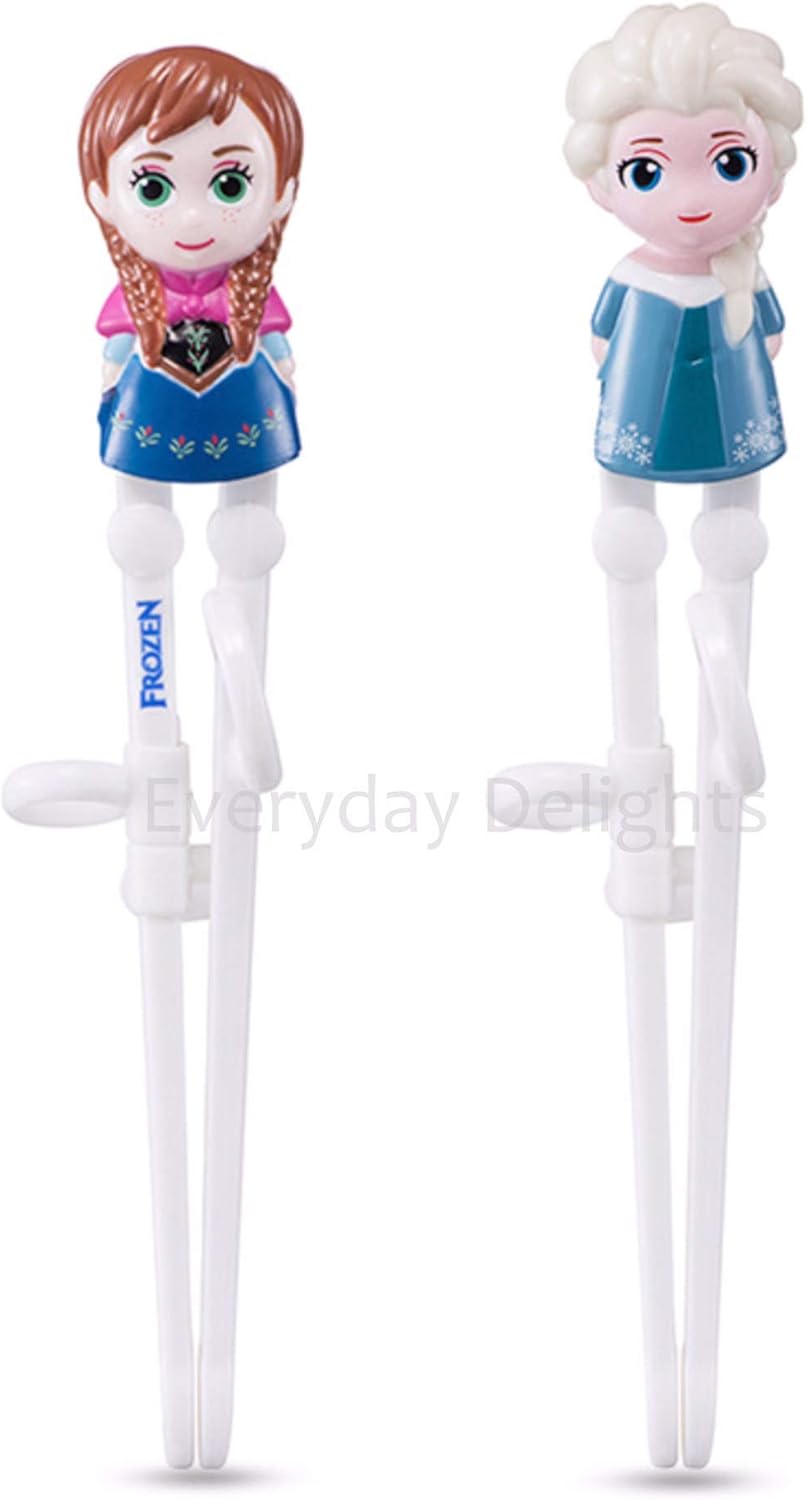 Queen Elsa & Princess Anna Training Chopsticks for Right-handed Children Kids, 2 pairs