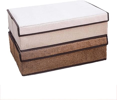 Amazon Shypyg 装飾的な収納段ボール箱が付いているギフト用の箱ふた付きキープセークおもちゃ写真思い出クローゼット保育園オフィス寝室の装飾 Color B 収納ケース ボックス オンライン通販