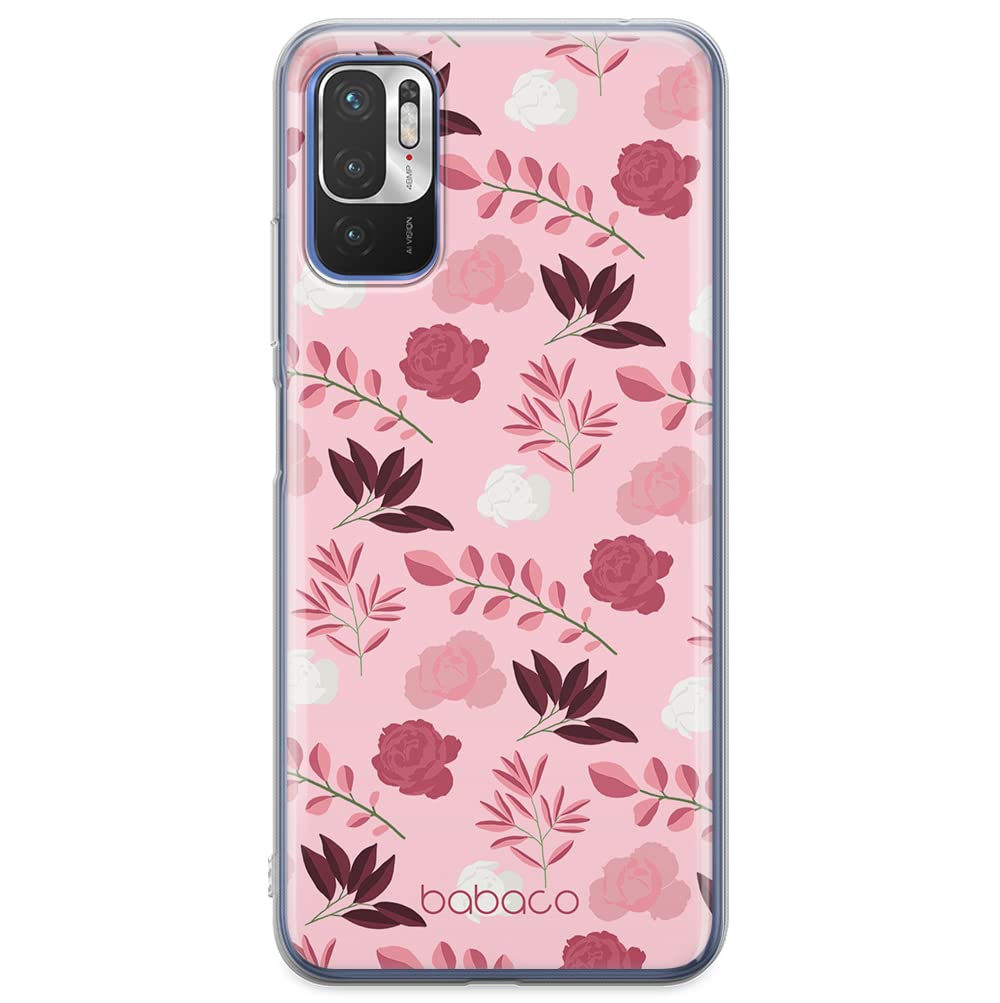 ERT GROUP mobile phone case for Xiaomi REDMI NOTE 10 5G / POCO M3 PRO original and officially Licensed Babaco pattern Flowers 020 optimally adapted to the shape of the mobile phone, case made of TPU