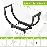Mutool Heavy Duty Firewood Rack, Large Capacity Indoor Outdoor Log Holder view 3