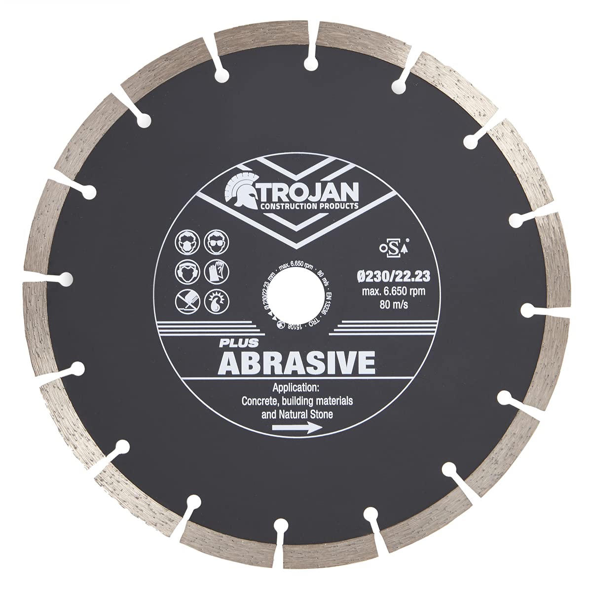 Trojan Plus Abrasive 230mm Diamond Cutting Blade