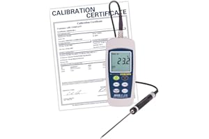 REED Instruments C-370-NIST RTD Thermometer, -148 to 572°F (-100 to 300°C), Waterproof (IP67) with NIST Calibration Certifica