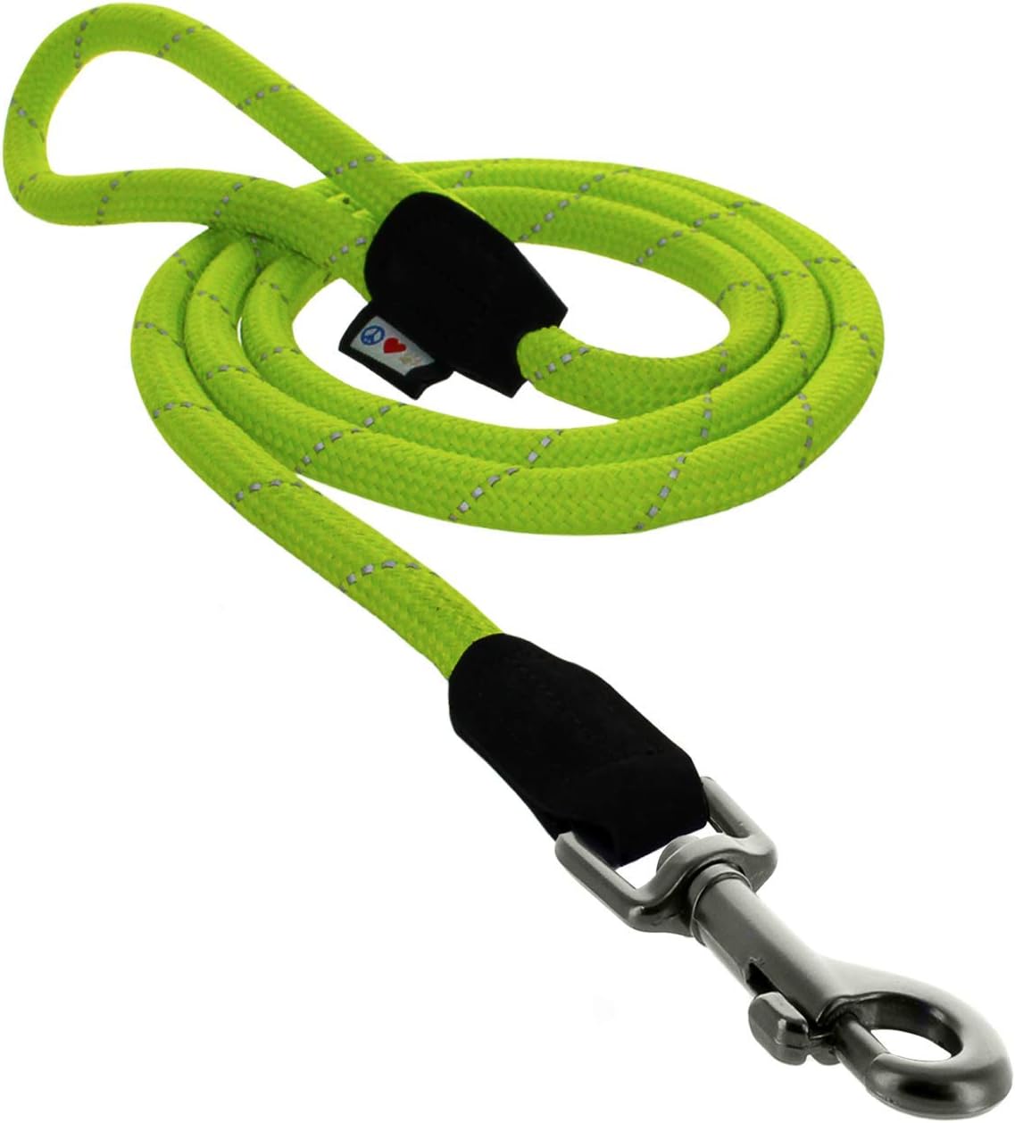 PAWTITAS 1.8 M Training Dog Lead - Durable Medium Rope Lead for Dogs - Green, 5.9 feet