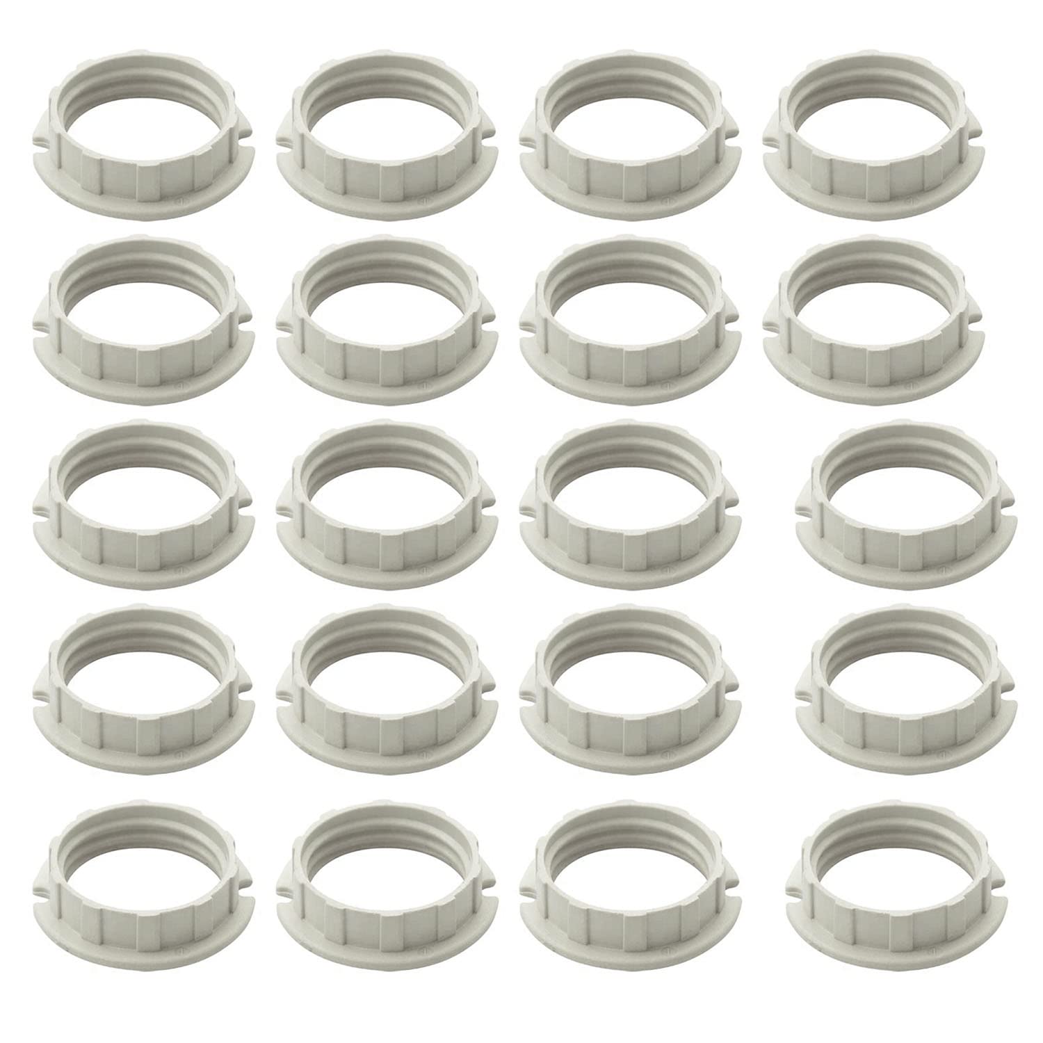 G9 Plastic Shade Ring,Lampshade Ring for G9 Lamp Holder-White (20)