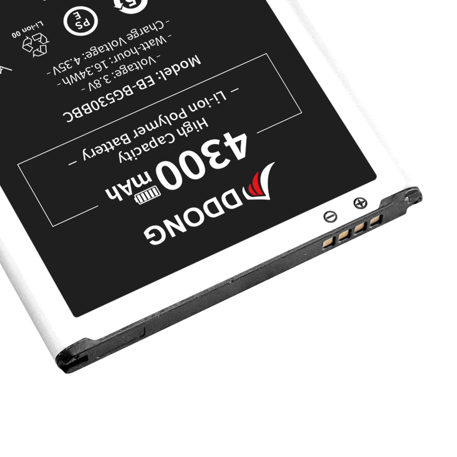 DDONG 4300mAh Upgraded Replacement Battery for Samsung Galaxy J2 Prime SM-G532M/DS, J3 J320A J320V Battery EB-BG530BBE EB-BG530BBC