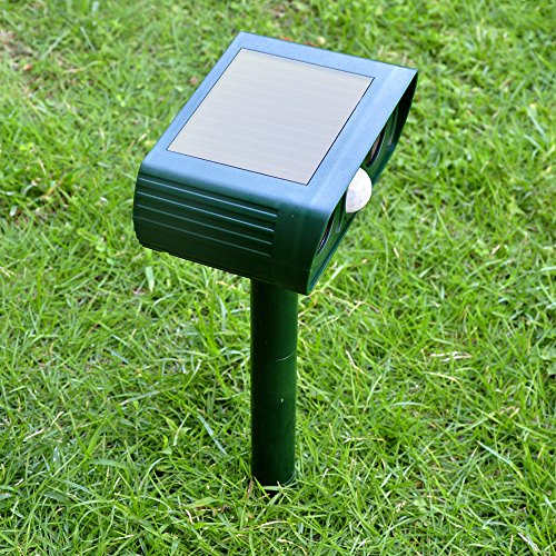 Ultrasonic Animal Repeller,Solar Animal Repeller Rodent and Pest Repeller Cats, Dogs, Mice, Squirrel Repellent Eliminator Pest Control PIR Sensor