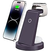 3 in 1 Charging Station for iPhone - Wireless Charger for Apple Products Multiple Devices - Charging Dock Stand for AirPods (