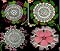 Livro Flores e frutas malha Doilies parte i