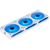 Lian Li UNI Fan SL-Infinity-120-Controller Included-White-UF-SLIN120-3W | Triple Pack, Non-Wireless, Infinity Mirror, Daisy-Chain Design, Customizable Lighting Effects, With Controller