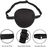 SWKJ 2 Pack Eye Patches Adjustable Soft Comfort For Adults Kids Amblyopia Pirate view 6
