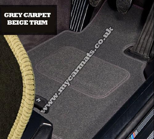 Nissan Skyline R32 (1989 to 1994) Grey Car Mats + Beige Trim