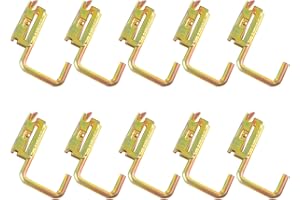 Large Steel J Hooks for E Track Systems 10 PCS Tie Down Accessories for Cargo Tie Down Systems in Trucks, Trailers, Vans, Sem