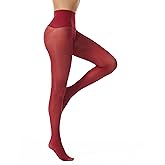 Frola Oil Shiny Stockings Pantyhose 360°Seamless Crotch High Waist Smooth Tights for Women