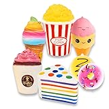 Slow Rising Jumbo SQUISHIES SET PACK of 7 - Rainbow