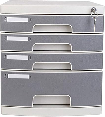 Archivador con cerradura de cuatro capas, archivador de plástico