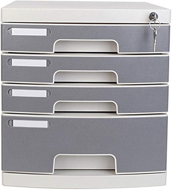 Archivador con cerradura de cuatro capas, archivador de plástico