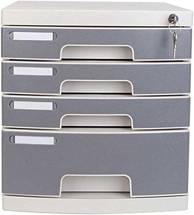 Archivador con cerradura de cuatro capas, archivador de plástico