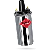 Pertronix 45001 Flame-Thrower II Ignition Coil, 45,000 Volt 0.6 Ohm, 12 Volt, Chrome