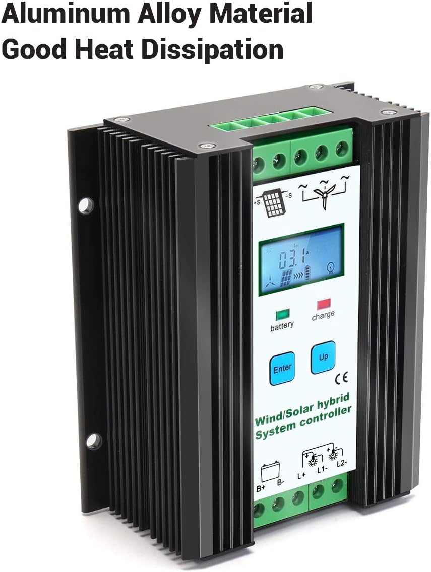 iSunergy 1000W Wind Solar Hybrid Charge Controller Wind Boost Charge Solar PWM Charging Technology Digital Intelligent Regulator with LCD Display (600W Wind + 400W Solar) : Garden & Outdoor