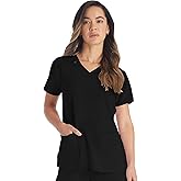 Dickies Women's Scrub Top V-Neck Top with 2 Pockets, Moisture Wicking and 360° Stretch Fabric - DK615