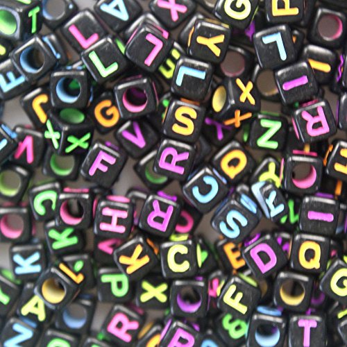 2 Amaonm+Colorful+Alphabet+Bracelets+Children