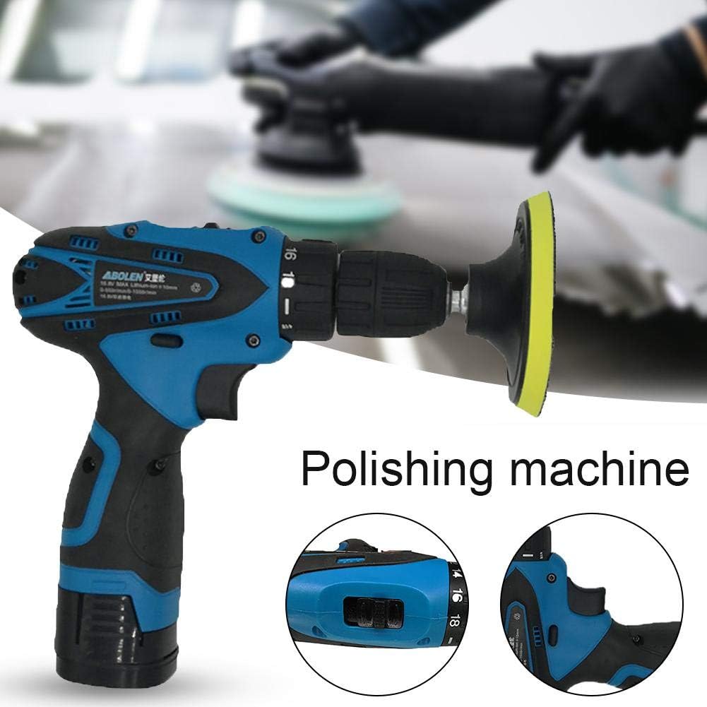 Ntribut Car Polisher Car Buffer Car Sander Car Waxing Polishing Machine Sealing Polishing Wireless Polishing Fix Paint Imperfections Ergonomic Handle 16.8v 24X19X5cm