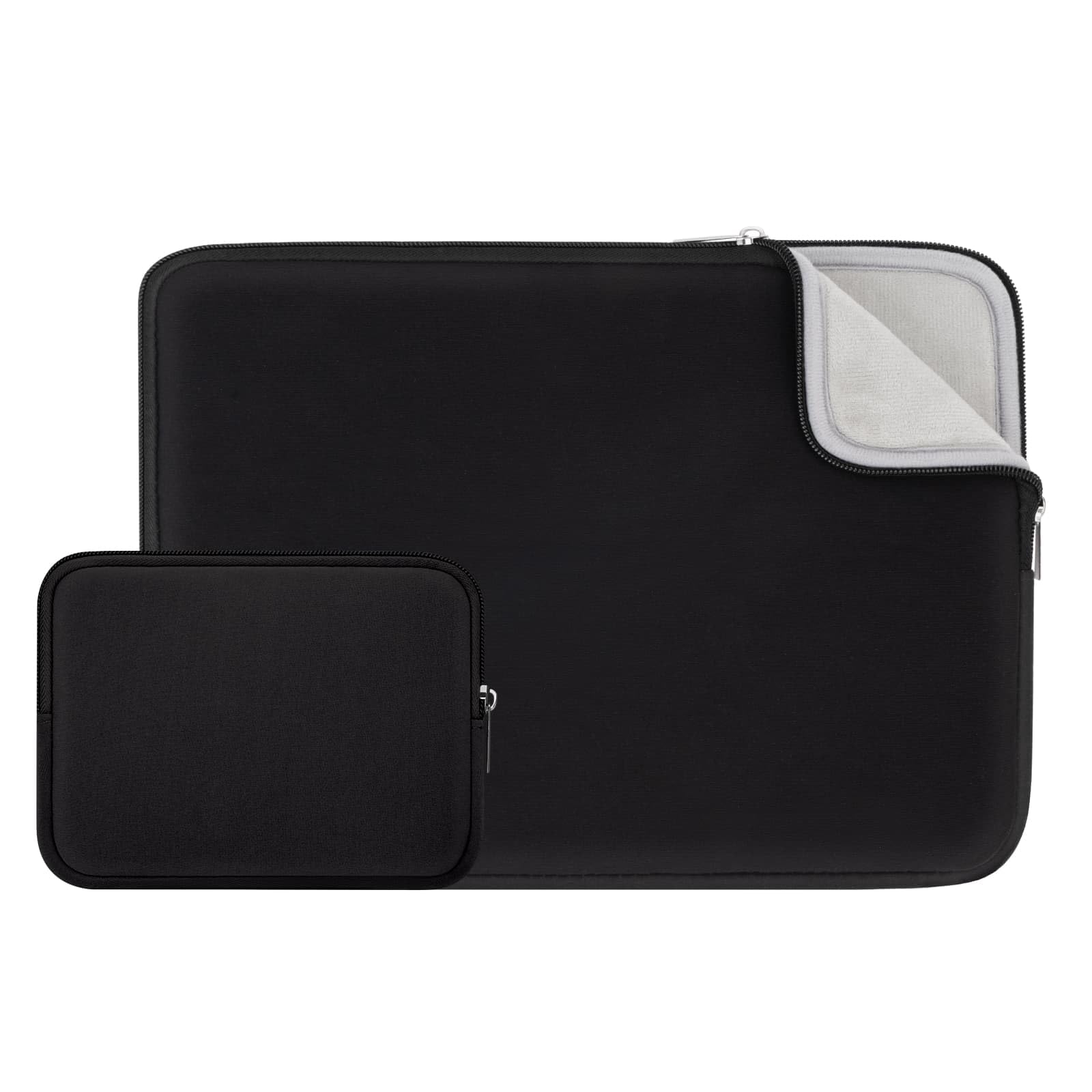 RAINYEAR 16 Inch Laptop Sleeve Protective Case with Accessories Pouch, Compatible with New 16" MacBook M1 M2 M3 M4 M5 Pro/Max for A3428 A3429 A2141 A2485 A2780 A2991 A3403 A3186(Black)