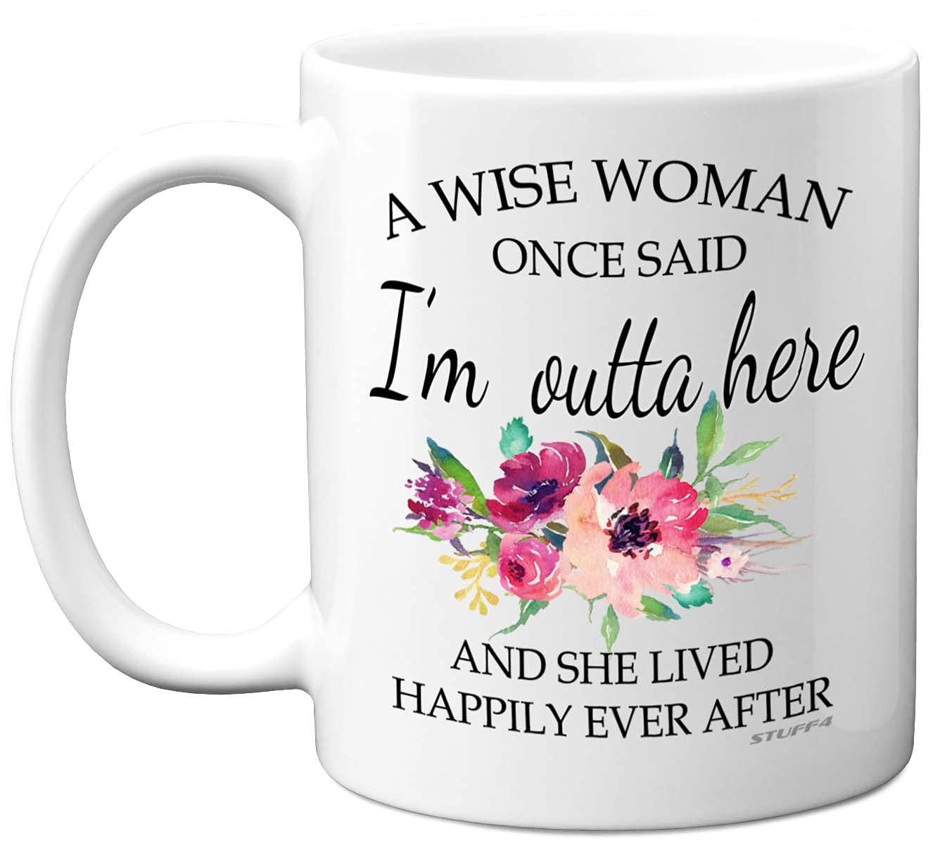 Stuff4 Retirement Gifts for Women, A Wise Women Mug, Funny Mugs for 11oz Ceramic Dishwasher Safe Coffee Leaving Gifts Colleagues, Christmas, Birthday