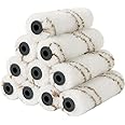 Mister Rui Microfiber Paint Roller 4 Inch, 10 Pack Small Paint Roller Covers, 10 mm Nap, Mini Paint Roller for Use with All Paints and Stains