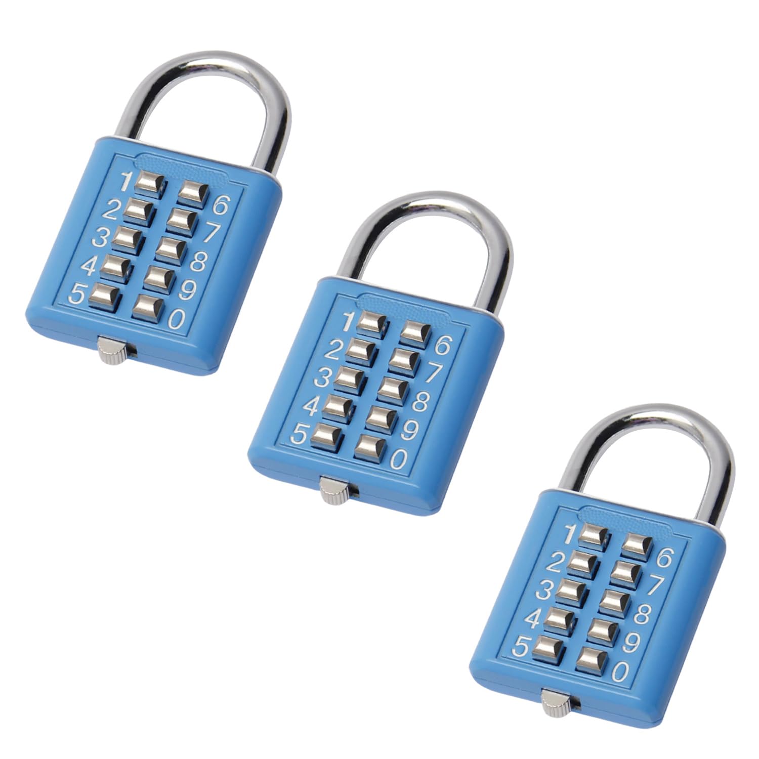 MroMax 10-Digit Combination Padlock, Push Button