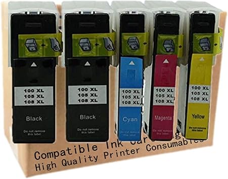 Amazon Com Replacement For Lexmark 100xl Ink Cartridge 100 105 108 Xl 105xl 108xl 14n1068 14n1069 14n1070 14n1071 S301 302 305 S405 409 S505 S605 S308 S408 Pro205 209 705 707 709 805 901 Printer 1set 1bk Office Products