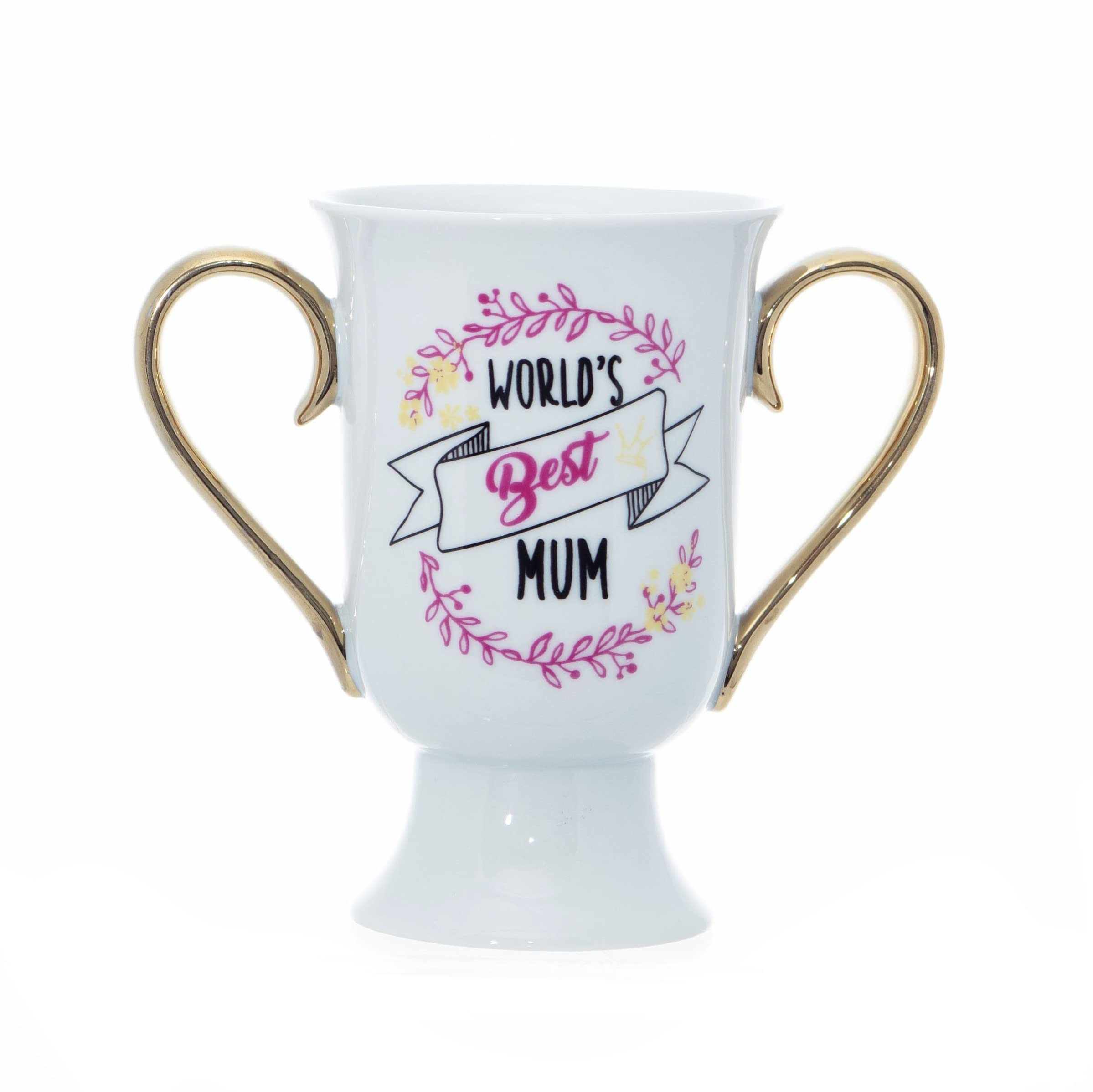 Boxer Gifts World's Best Mum Trophy Mug | Fun Novelty Mother's Day Gift for Mums