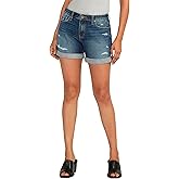 Jag Jeans Womens Alex Mid Rise Boyfriend Short