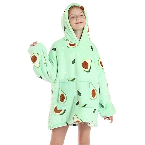 Oversized Hooded Blanket Sweatshirt for Children, Super Soft Warm
