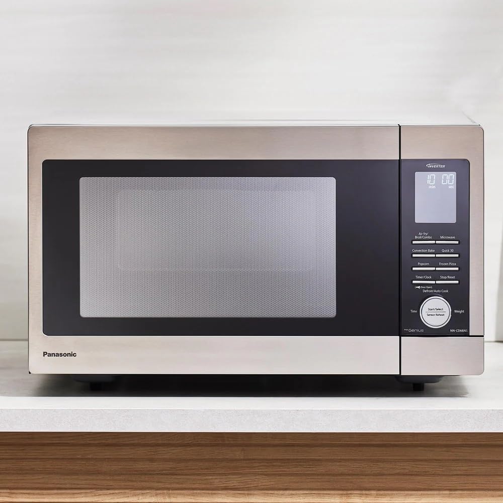 Panasonic NN-CD66NS 1.3 Cu. Ft. HomeMADE Countertop Inverter Microwave Multi-Oven Great for Pizza