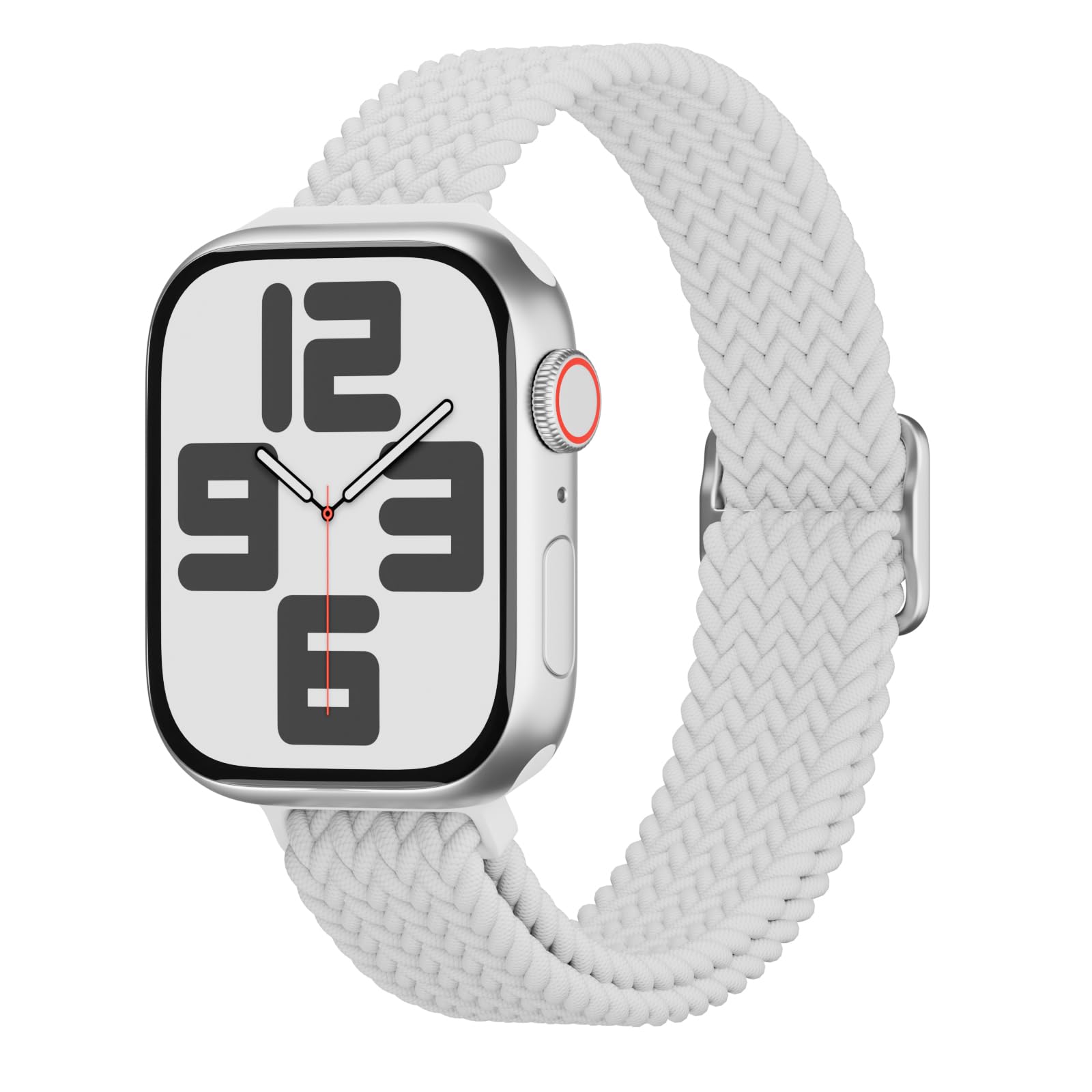 Slim Braided Stretchy Compatible with Apple Watch Band 38mm 40mm 41mm 42mm 44mm 45mm 46mm 49mm, Nylon Thin Solo Loop Elastic Straps for iWatch Bands Series 11 10 9 8 7 SE 6 5 4 3 2 1 Ultra