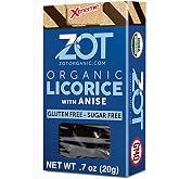 ZOT Organic Licorice Extract, 0.7 oz Box (Anise) | SMALL HARD BITS, Bold Licorice Treat, Sugar-Free, Gluten-Free.